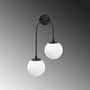 Opviq Jewel - 10575 Lámpara de pared blanca y negra